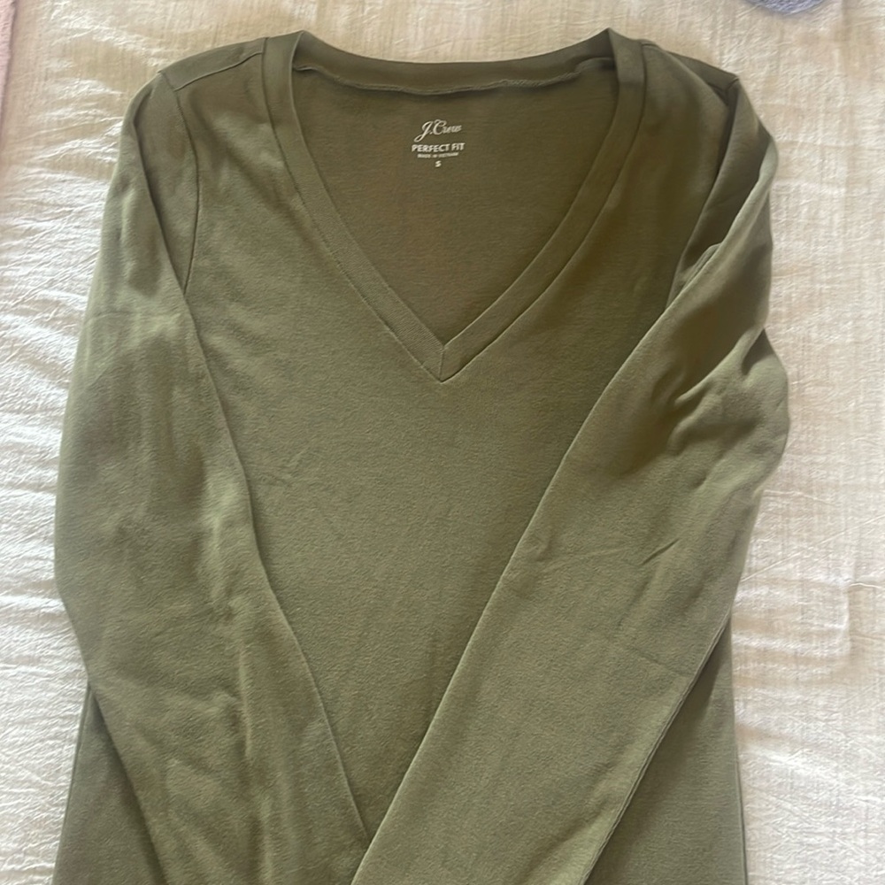 J Crew Perfect Fit Long Sleeve Tee